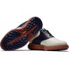 imageFootjoy Mens Traditions Spikeless Previous Season Style Golf ShoeCreamNavyBrick