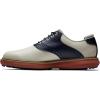 imageFootjoy Mens Traditions Spikeless Previous Season Style Golf ShoeCreamNavyBrick