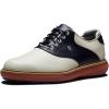 imageFootjoy Mens Traditions Spikeless Previous Season Style Golf ShoeCreamNavyBrick