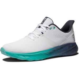 imageFootJoy Mens Fj Flex Previous Season Style Golf ShoeWhiteGreenBlue