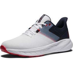 imageFootJoy Mens Fj Flex Previous Season Style Golf ShoeWhiteNavyRed