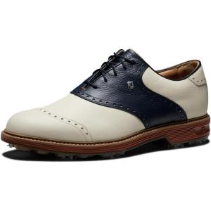 imageFootJoy Mens Premiere SeriesWilcox Previous Season Style Golf ShoesCreamNavyBrick