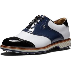 imageFootJoy Mens Premiere SeriesWilcox Previous Season Style Golf ShoesWhiteNavyBlack