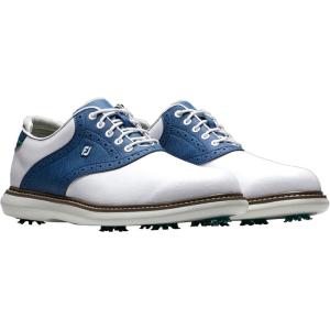 imageFootJoy Mens Traditions Golf ShoeWhite Navy