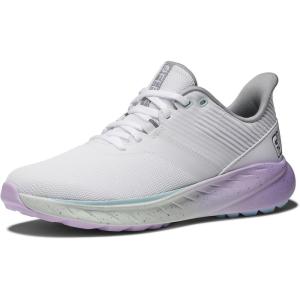 imageFootJoy Womens FJ Flex Previous Season Style Golf ShoeWhiteGreenPurple