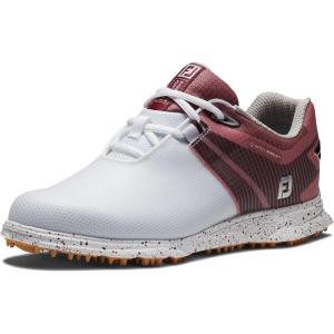 imageFootJoy Womens Prosl Golf ShoeWhiteBlackBurgundy