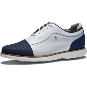 imageFootJoy Womens Traditions Golf ShoeWhiteNavy Cap Toe