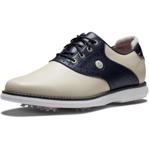 imageFootJoy Womens Traditions Previous Season Style Golf Shoe CreamNavy 75