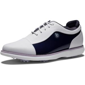 imageFootjoy Womens Traditions Cap Toe Previous Season Style Golf ShoeWhiteNavy Patent Cap Toe