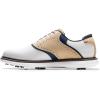 imageFootJoy Mens Traditions Golf ShoeWhiteKhakiPeacoat