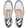 imageFootJoy Mens Traditions Golf ShoeWhiteKhakiPeacoat