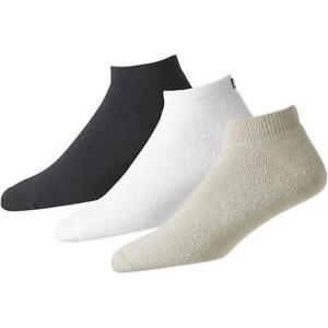 imageFootJoy Mens ComfortSof Socks Assorted 6Pack 2 White 2 Black 2 Tan