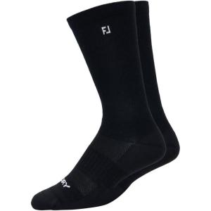 imageFootJoy Mens ProDry Lightweight Crew Socks Black FitsShoe Size 712