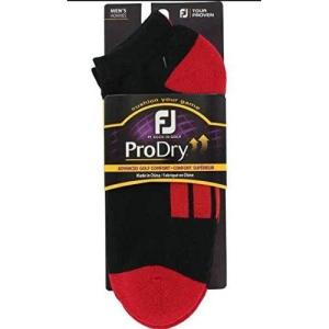 imageFootJoy Prodry Advanced Golf Confort Sport Sock US 712 Black Red