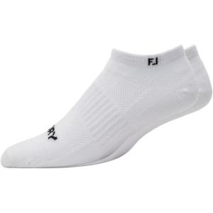 imageFootJoy Womens ProDry Lightweight Low Cut Socks White Fits Shoe Size 69