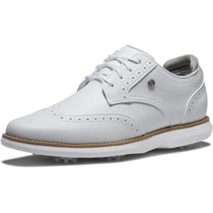 imageFootJoy Womens Traditions Shield Tip Golf ShoeWhiteWhiteWhite