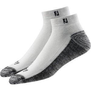 imageFootJoy Mens ProDry Prior Generation Sport 2Pack Socks White Fits Shoe Size 712
