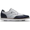 imageFootJoy Womens Traditions Shield Tip Previous Season Style Golf ShoeWhiteNavyWhite