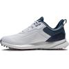 imageFootJoy Mens ProSL Golf ShoeWhiteSteel BluePeacoat