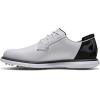 imageFootJoy Mens Traditions Blucher Golf ShoeWhiteBlack CamoCherry Tomato