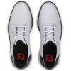 imageFootJoy Mens Traditions Blucher Golf ShoeWhiteBlack CamoCherry Tomato