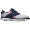 imageFootJoy Mens Traditions Previous Season Style Golf ShoeWhiteBluePink