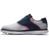 imageFootJoy Mens Traditions Previous Season Style Golf ShoeWhiteBluePink