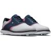 imageFootJoy Mens Traditions Previous Season Style Golf ShoeWhiteBluePink