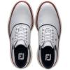 imageFootJoy Mens Traditions Previous Season Style Golf ShoeWhiteNavyRed