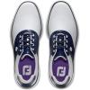 imageFootJoy Womens Traditions Spikeless Previous Season Style Golf ShoeWhite Navy Purple