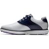 imageFootJoy Womens Traditions Spikeless Previous Season Style Golf ShoeWhite Navy Purple