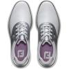 imageFootJoy Womens Traditions Spikeless Previous Season Style Golf ShoeWhite Silver Purple