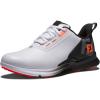 imageFootJoy Mens FJ Fuel Previous Season Style Golf ShoeWhiteBlackCoral