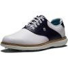 imageFootJoy Mens Traditions Previous Season Style Golf ShoeWhiteNavy