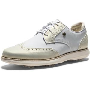 imageFootJoy Golf Ladies Traditions Wing Tip ShoesWhiteGold