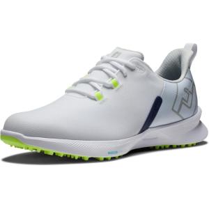 imageFootJoy Mens FJ Fuel Golf ShoeWhiteNavyBright Yellow