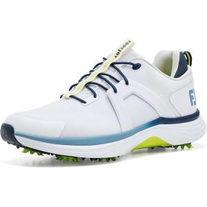 imageFootJoy Mens Hyperflex Golf ShoeWhiteCitronSkyway