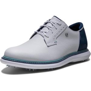 imageFootJoy Mens Traditions Blucher Golf ShoeWhiteNavy CamoMarine