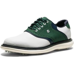 imageFootJoy Mens Traditions Golf ShoesWhiteHunter GreenPeacoat
