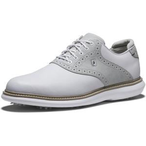 imageFootJoy Mens Traditions Previous Season Style Golf ShoeWhiteGreyWhite