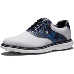imageFootJoy Mens Traditions Previous Season Style Golf ShoeWhiteNavy Camo