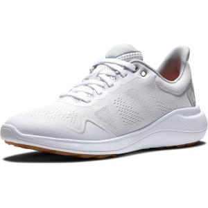 imageFootJoy Womens FJ Flex Golf ShoeWhiteWhiteTan
