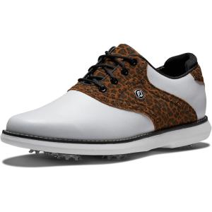 imageFootJoy Womens Traditions Previous Season Style Golf ShoeWhiteLeopard