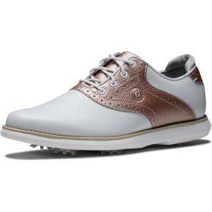 imageFootJoy Womens Traditions Previous Season Style Golf ShoeWhiteRose Gold