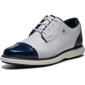 imageFootJoy Womens Traditions Spikeless Cap ToeWhiteBlue Steel