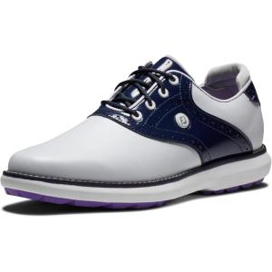 imageFootJoy Womens Traditions Spikeless Previous Season Style Golf ShoeWhiteNavy